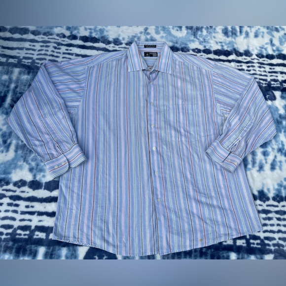 Vintage Single Needle Tailoring Beverly Hills Polo Club 100% Combed Cotton Shirt - Picture 3 of 13